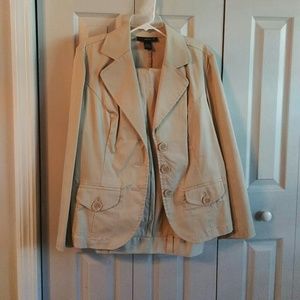 Ladies plus size coat and pants